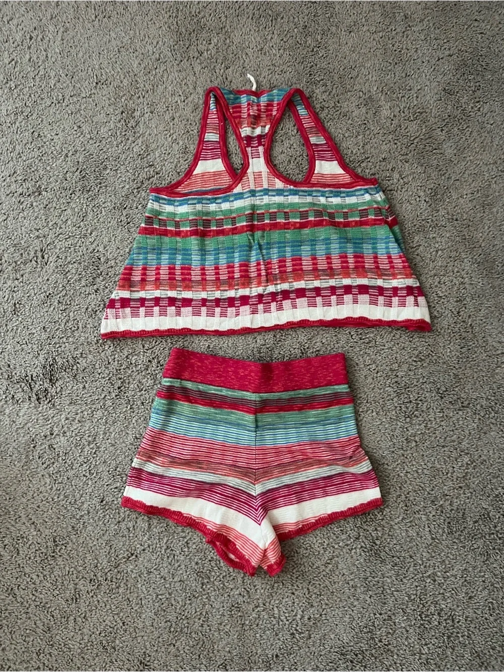 NWOT Anthropologie Multicolor Maldives Lounge Set Small